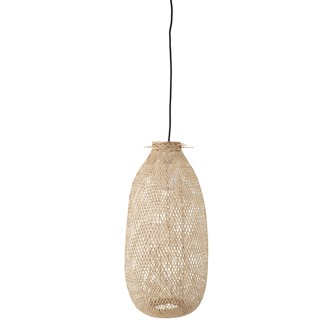 Lustra, Bloomingville, Evert, 1 x E27, 25x65 cm, bambus, natural - imagine 5